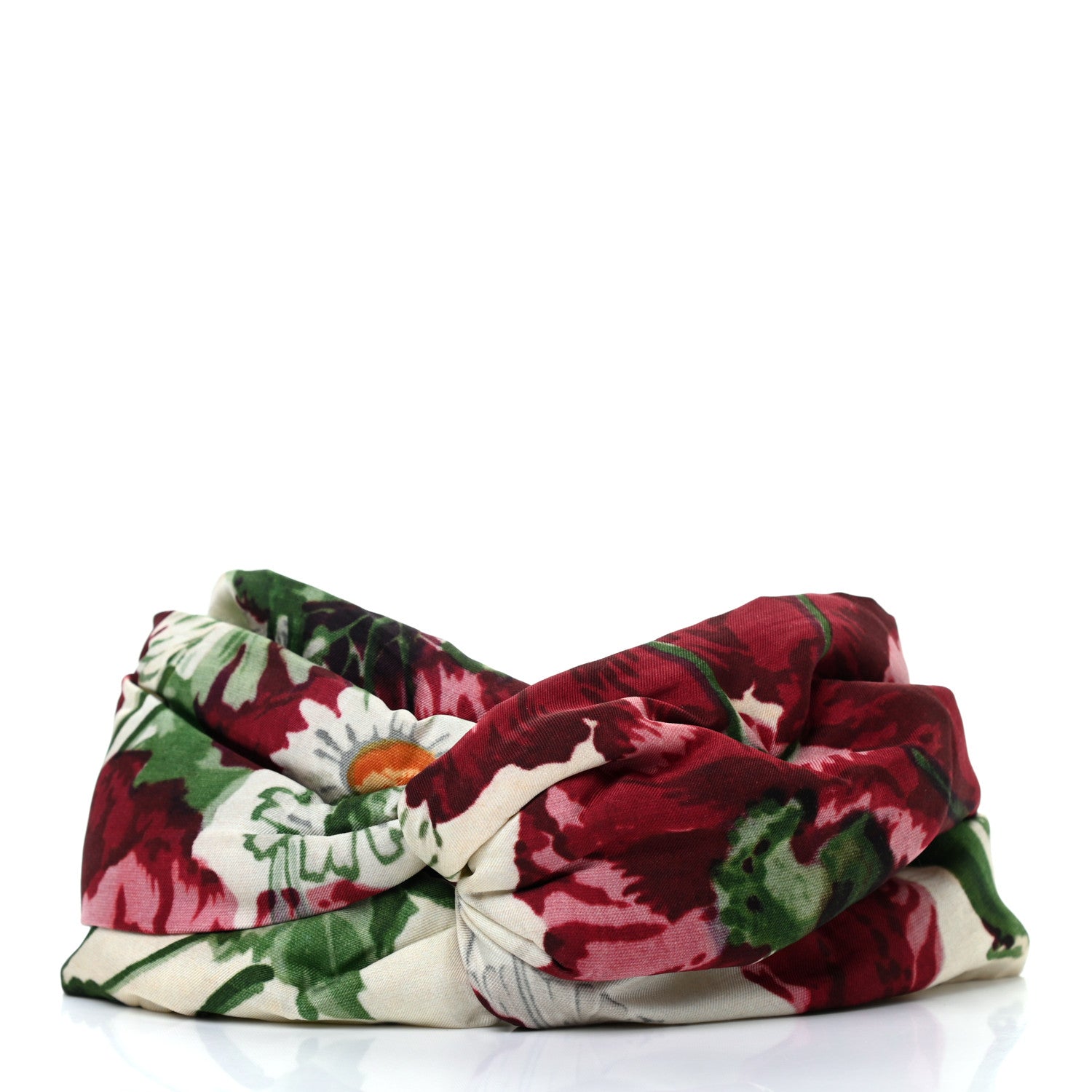 Gucci Silk Flora Print Headband M Multicolor 3 of 9
