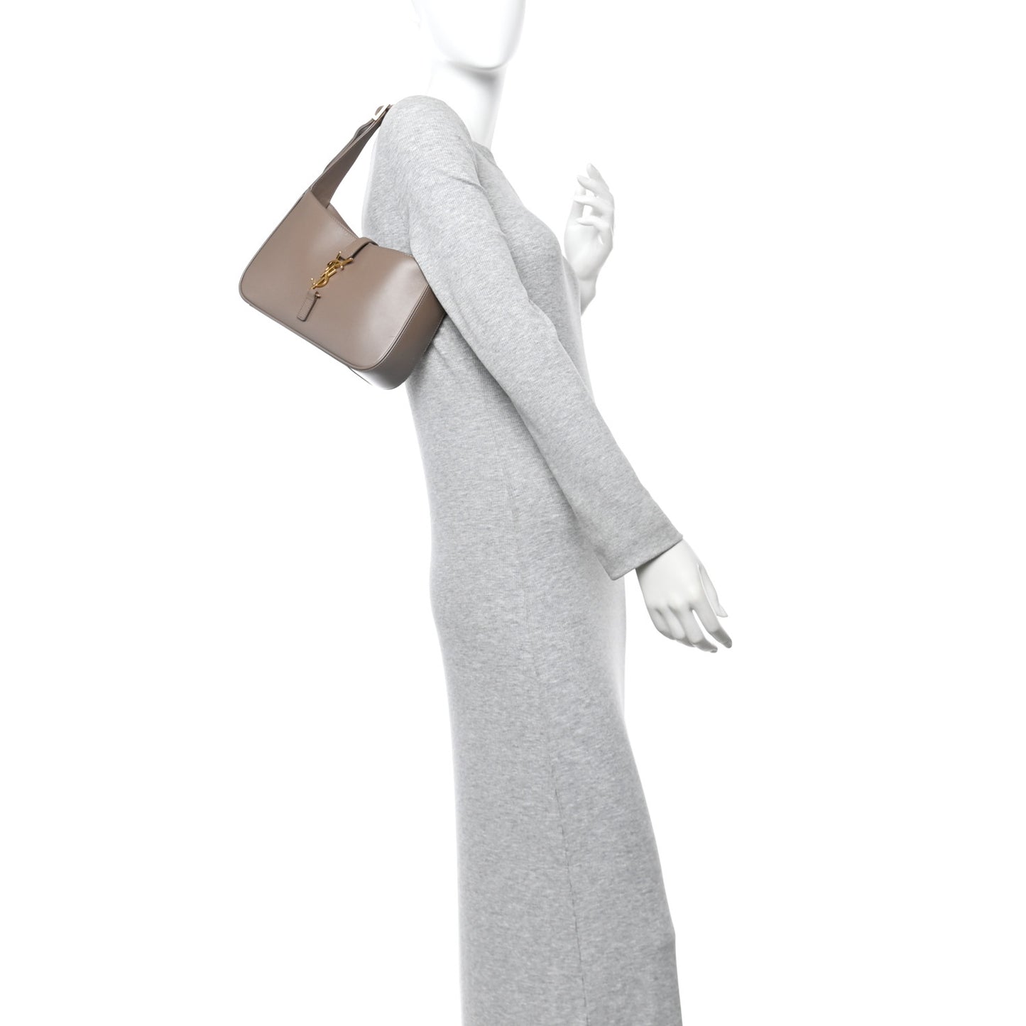 Smooth Calfskin Le 5 A 7 Hobo Taupe