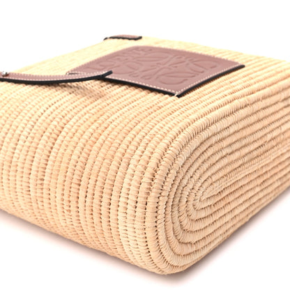 Loewe Raffia Small Square Basket Tote Bag Natural Tan 8 of 9