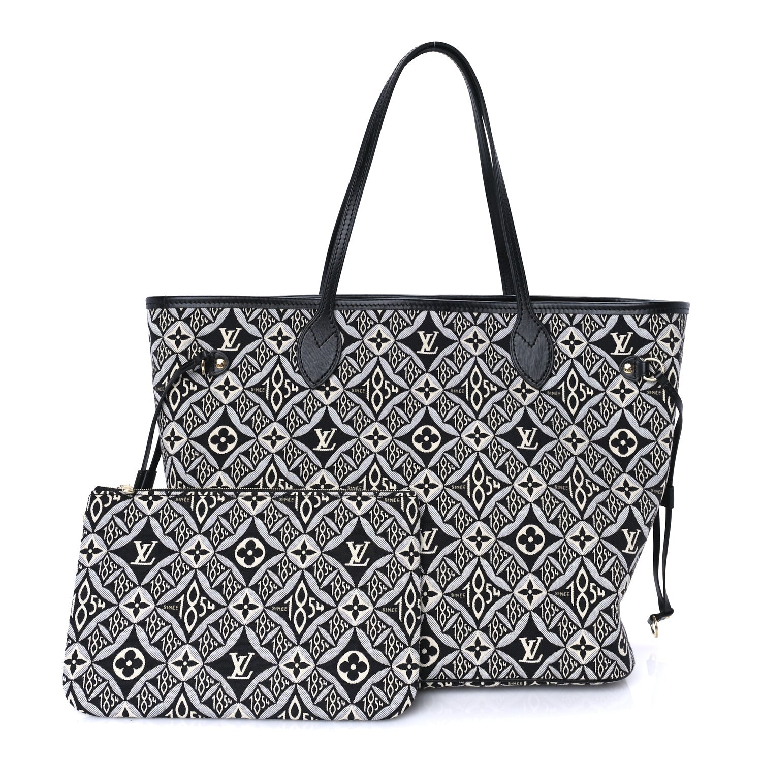 Louis Vuitton Jacquard Since 1854 Neverfull MM  Grey 2 of 7