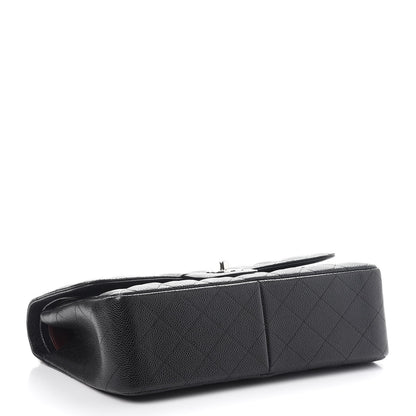 Chanel Caviar Quilted Jumbo Double Flap Black 5 of 9