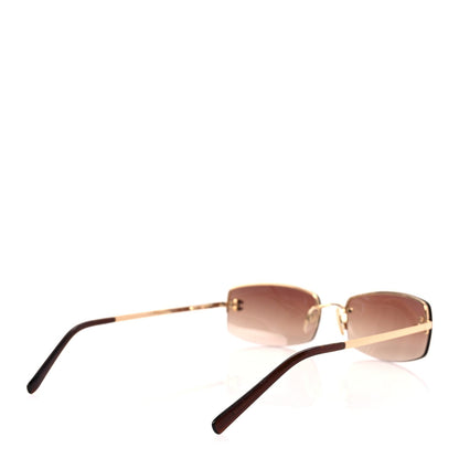 Chanel Crystal CC Logo Sunglasses 4093-B Gold 4 of 6