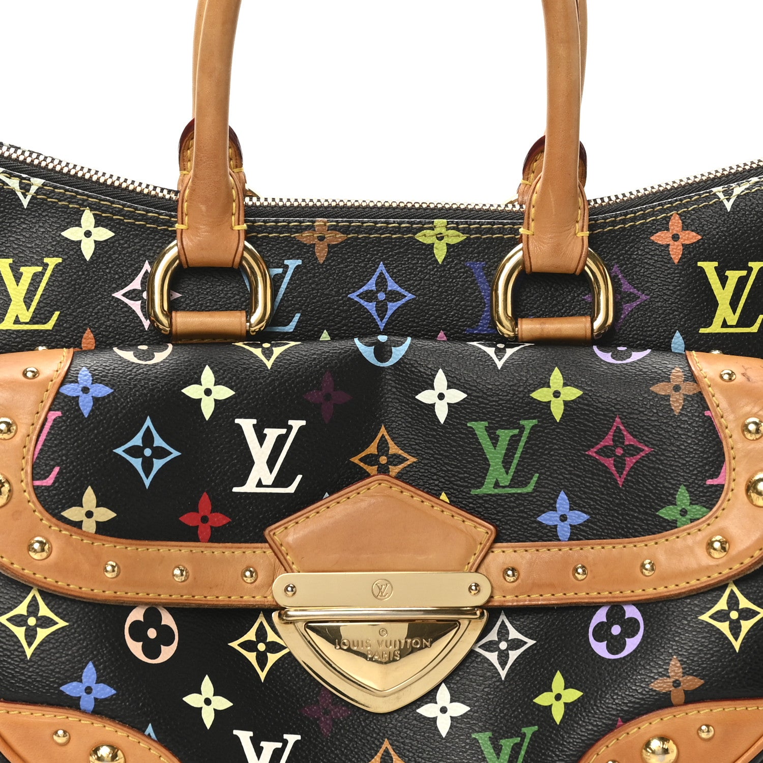 Louis Vuitton Monogram Multicolor Rita Black 7 of 9