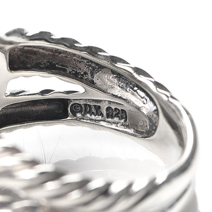 David Yurman Sterling Silver Diamond 11mm Albion Pave Ring 52 6 4 of 4
