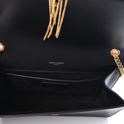 Saint Laurent Smooth Calfskin Medium Classic Monogram Kate Tassel Satchel Black 4 of 4