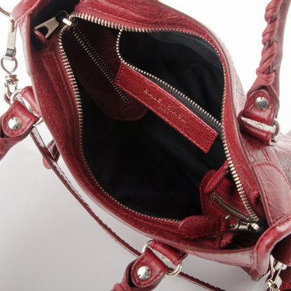 Balenciaga Agneau Giant 12 Silver Hardware Mini City Rouge Cerise 7 of 7