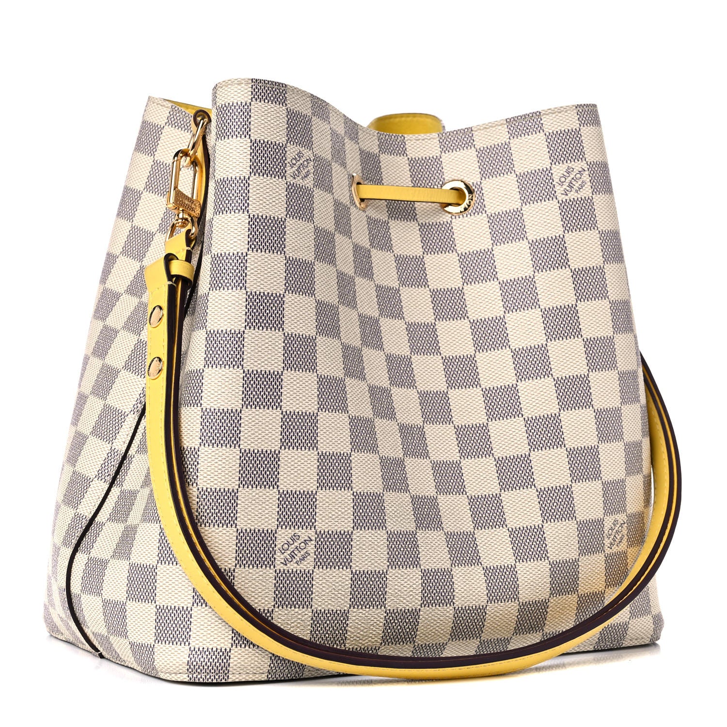 Louis Vuitton Damier Azur Neonoe MM Pineapple 3 of 14
