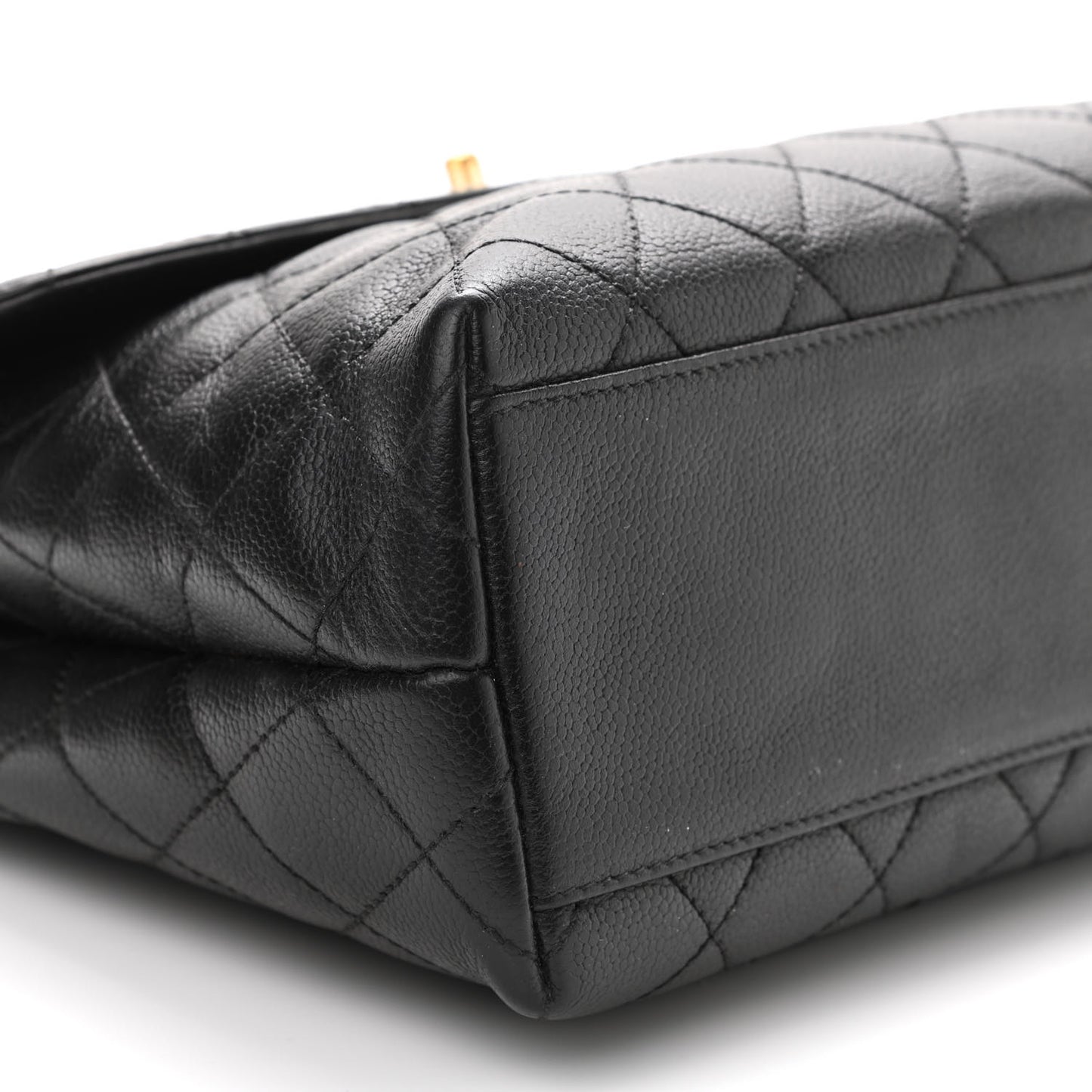 Lambskin CC Earrings Black