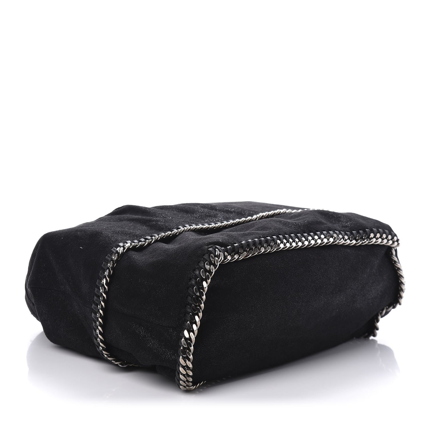Stella McCartney Chamois Shiny Dotted Falabella Bucket Bag Ruthenium 4 of 9