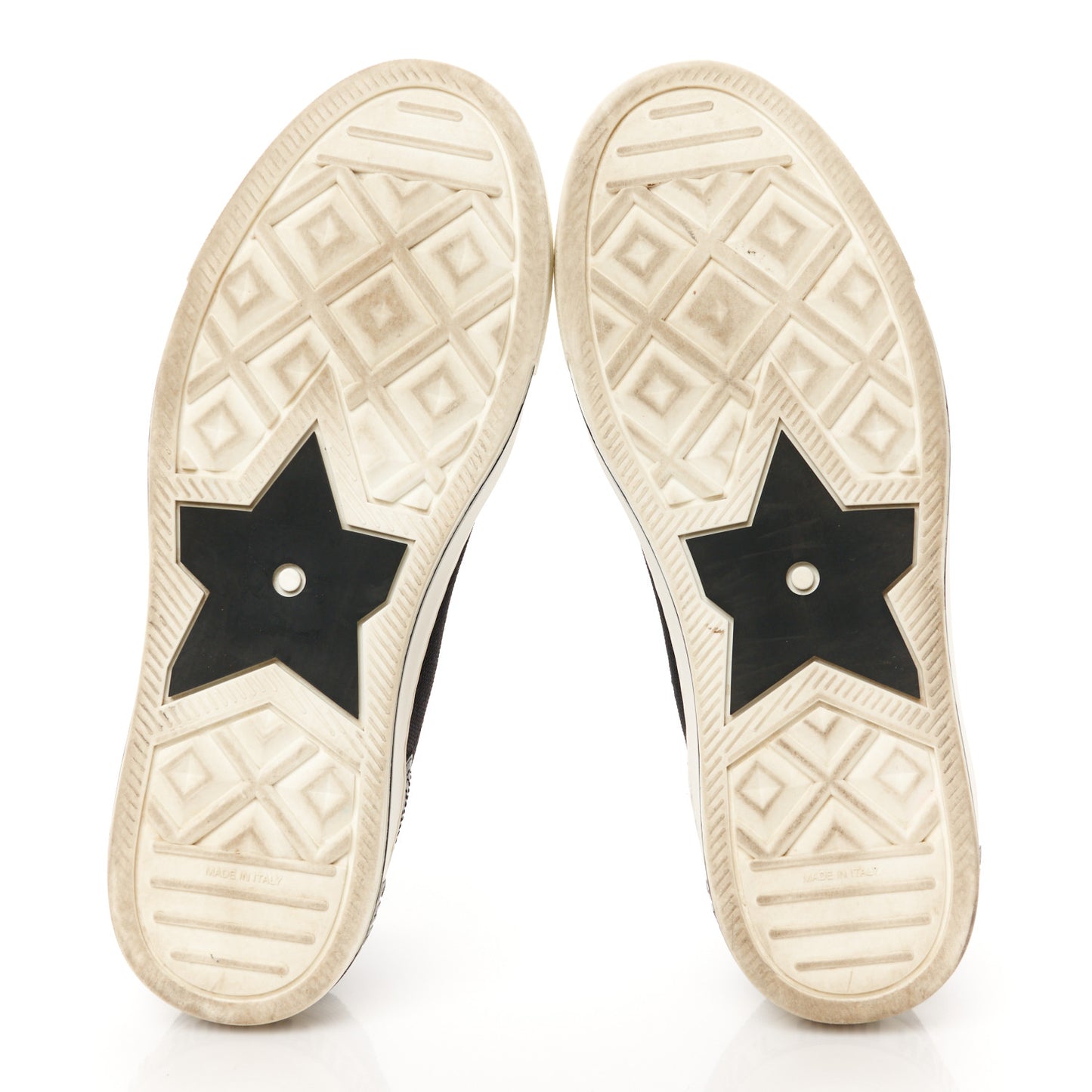 Technical Knit Calfskin Womens Walk'N'Dior High Top Sneaker 38.5 Black