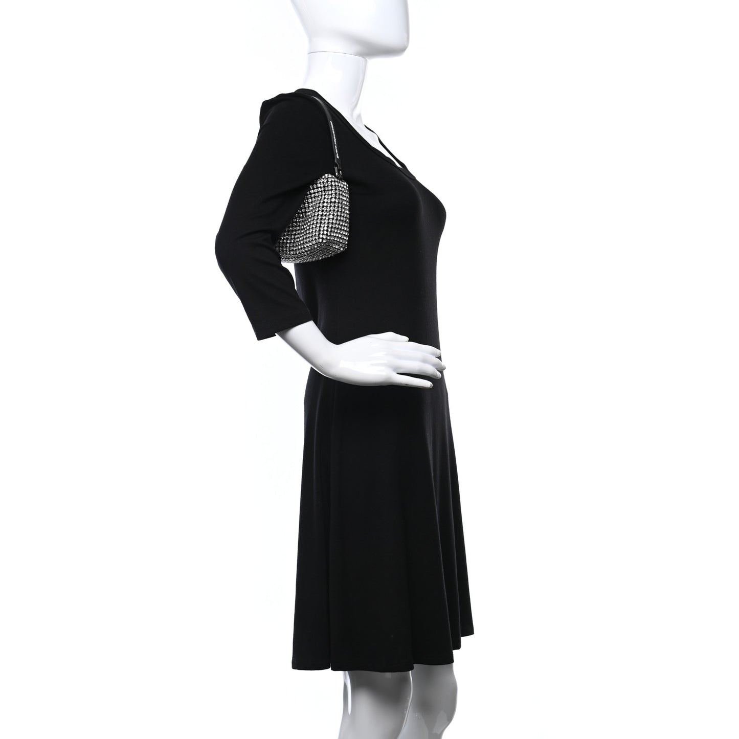 Mesh Crystal Rhinestone Mini Heiress Pouch Cola