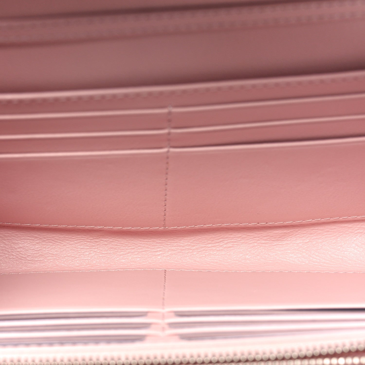 Christian Dior Patent Cannage Lady Dior Rendezvous Wallet On Chain Light Pink 5 of 11