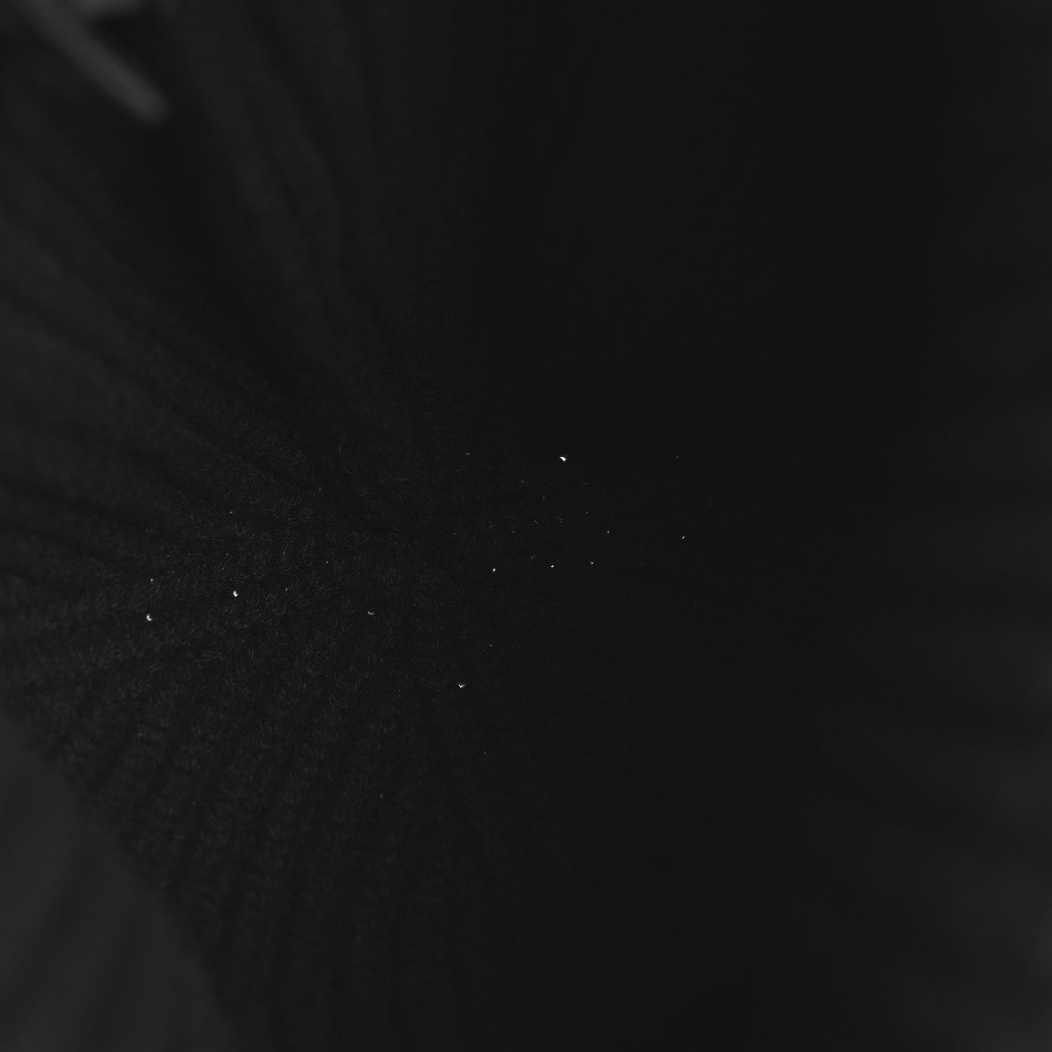 Chanel Cashmere Beaded Sequin Logo Beanie Hat Black 4 of 6