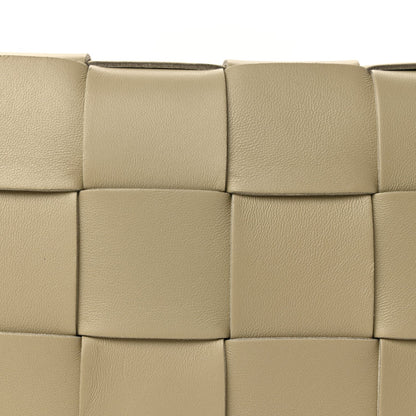 Bottega Veneta Lambskin Maxi Intrecciato Cassette Crossbody Bag  New Sauge 6 of 8