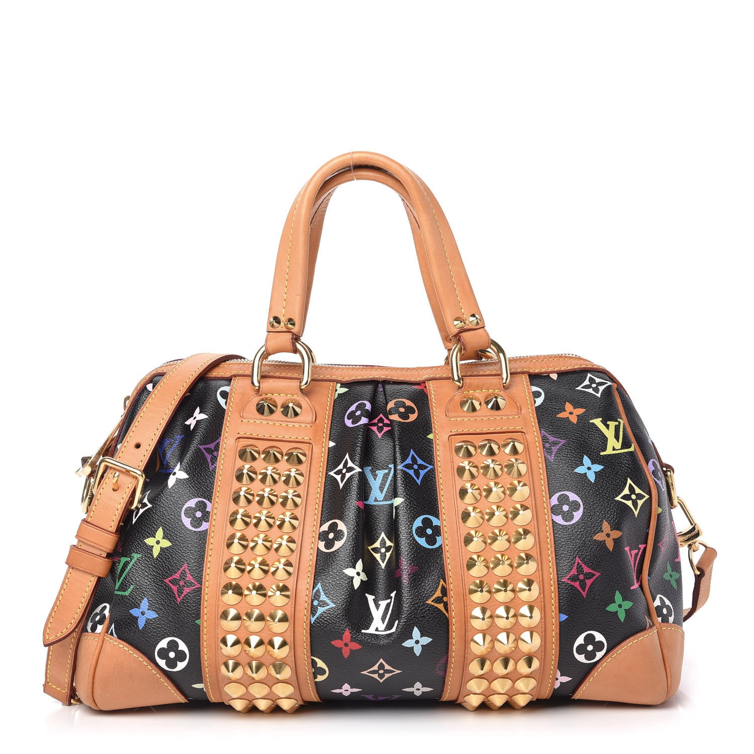 Louis Vuitton Monogram Multicolor Courtney MM Black 1 of 10