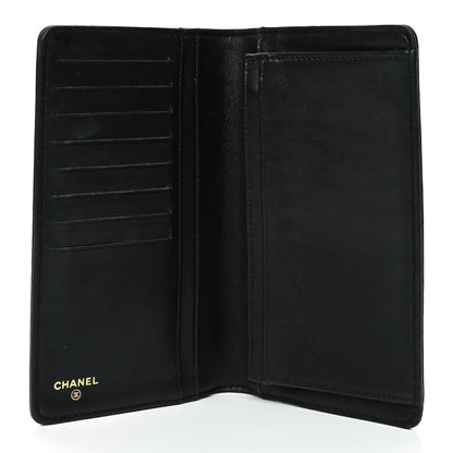Chanel Lambskin Quilted Boy Yen Wallet Black 5 of 10