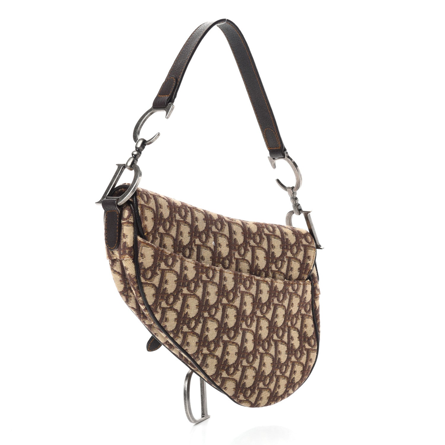 Christian Dior Monogram Saddle Bag Brown 3 of 10