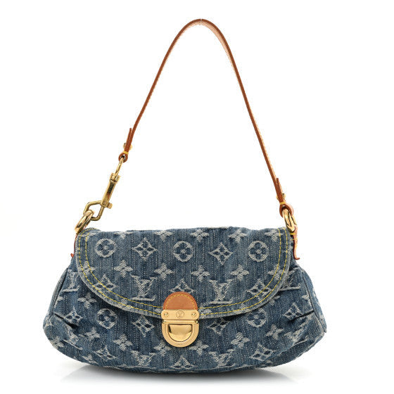 Louis Vuitton Monogram Denim Mini Pleaty Blue 1 of 1
