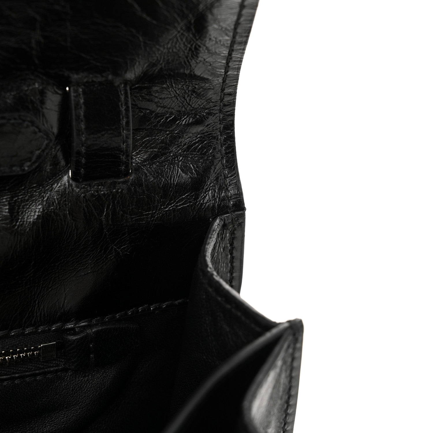 Prada Glossy Calfskin Medium Sound Shoulder Bag Black 11 of 12