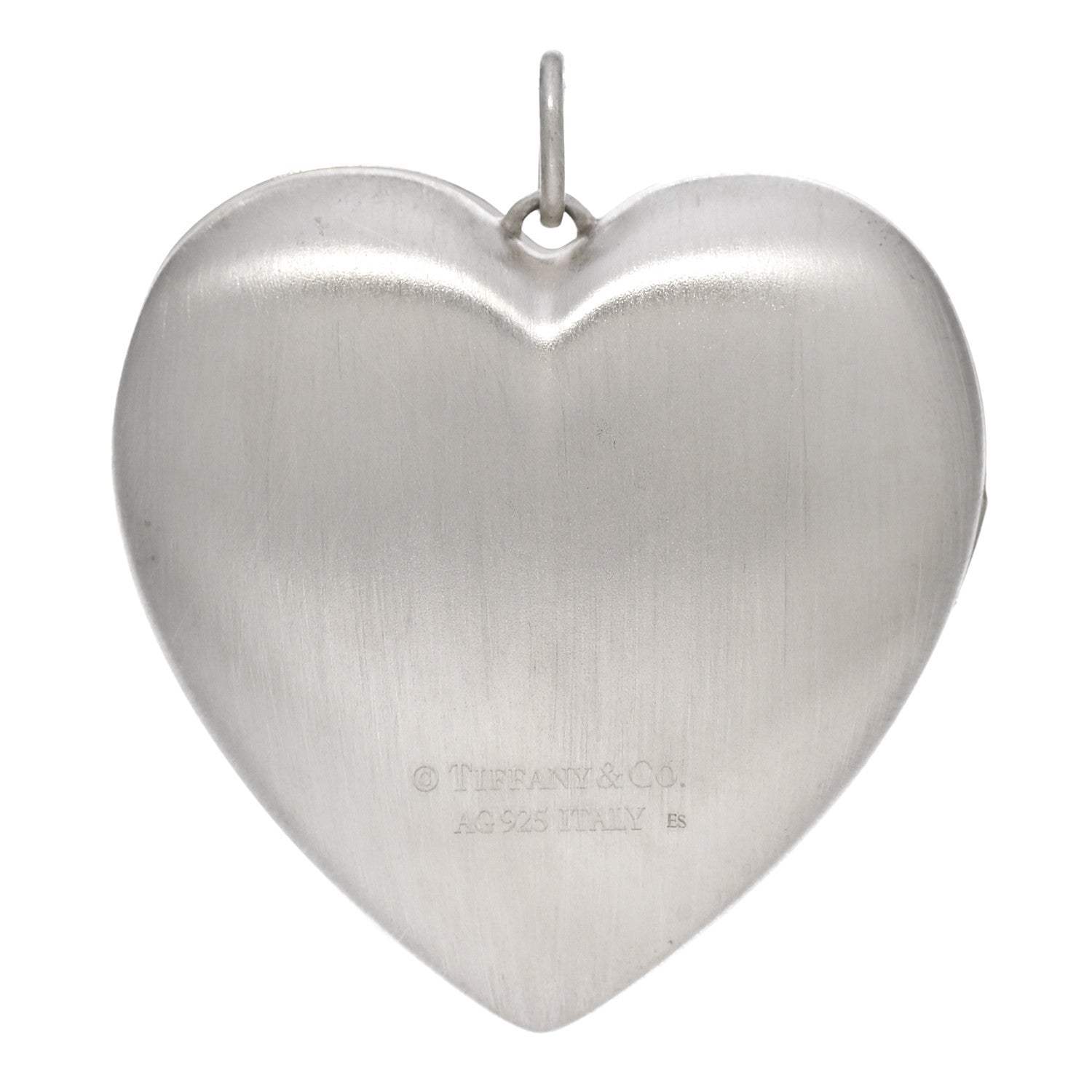 Tiffany Sterling Silver Large Ziegfeld Daisy Heart Locket Pendant 3 of 6