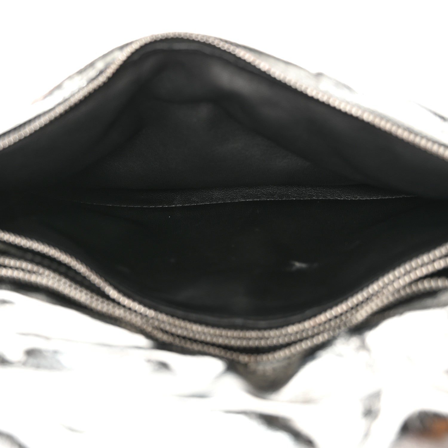 Salvatore Ferragamo Metallic Calfskin Small Viva Bow Shoulder Bag Silver 5 of 11