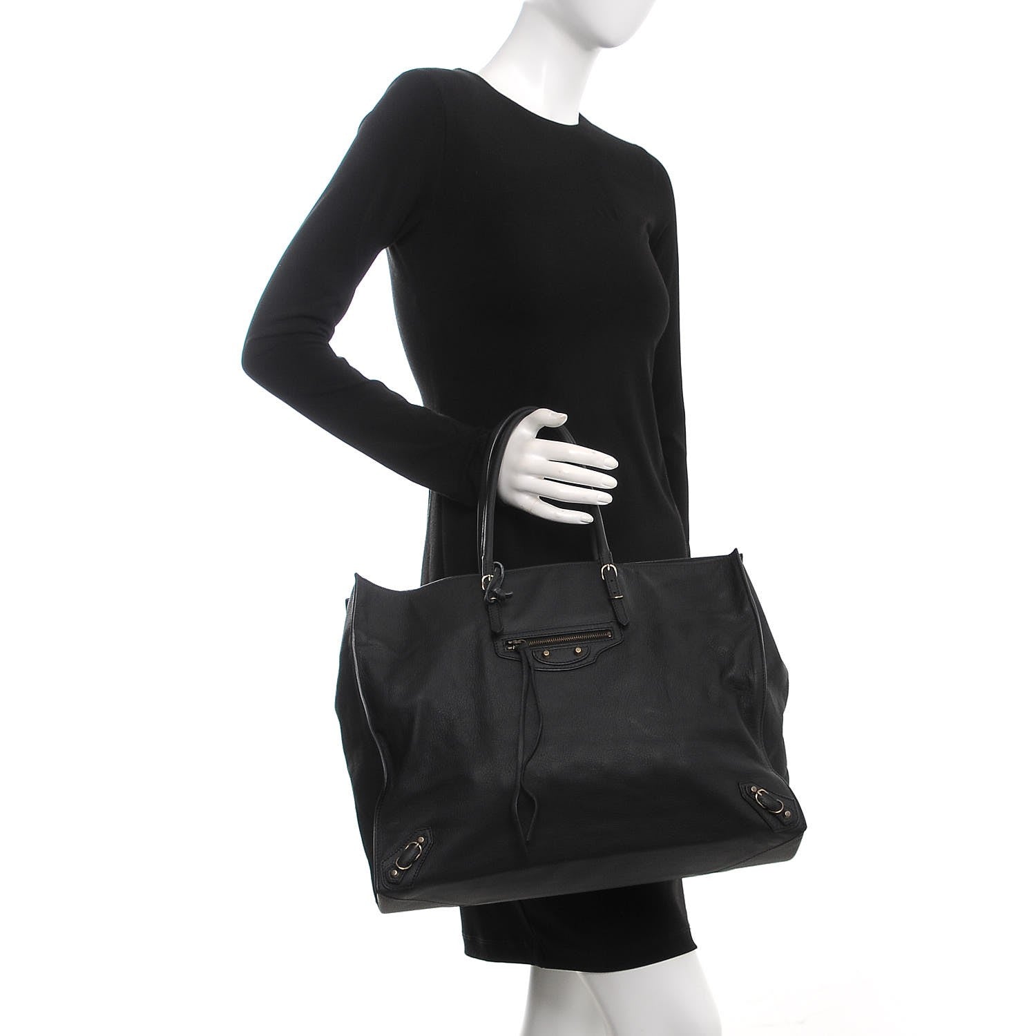 Balenciaga Veau Papier A4 Tote Black 2 of 9