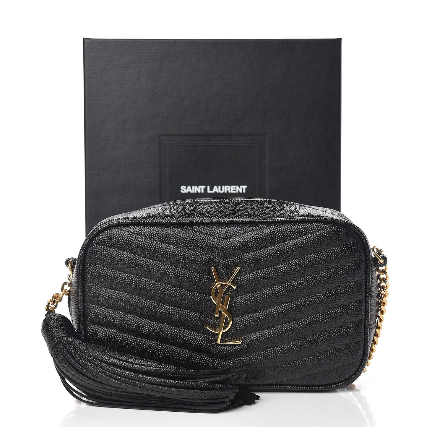 Grain De Poudre Matelasse Monogram Mini Lou Camera Bag Black