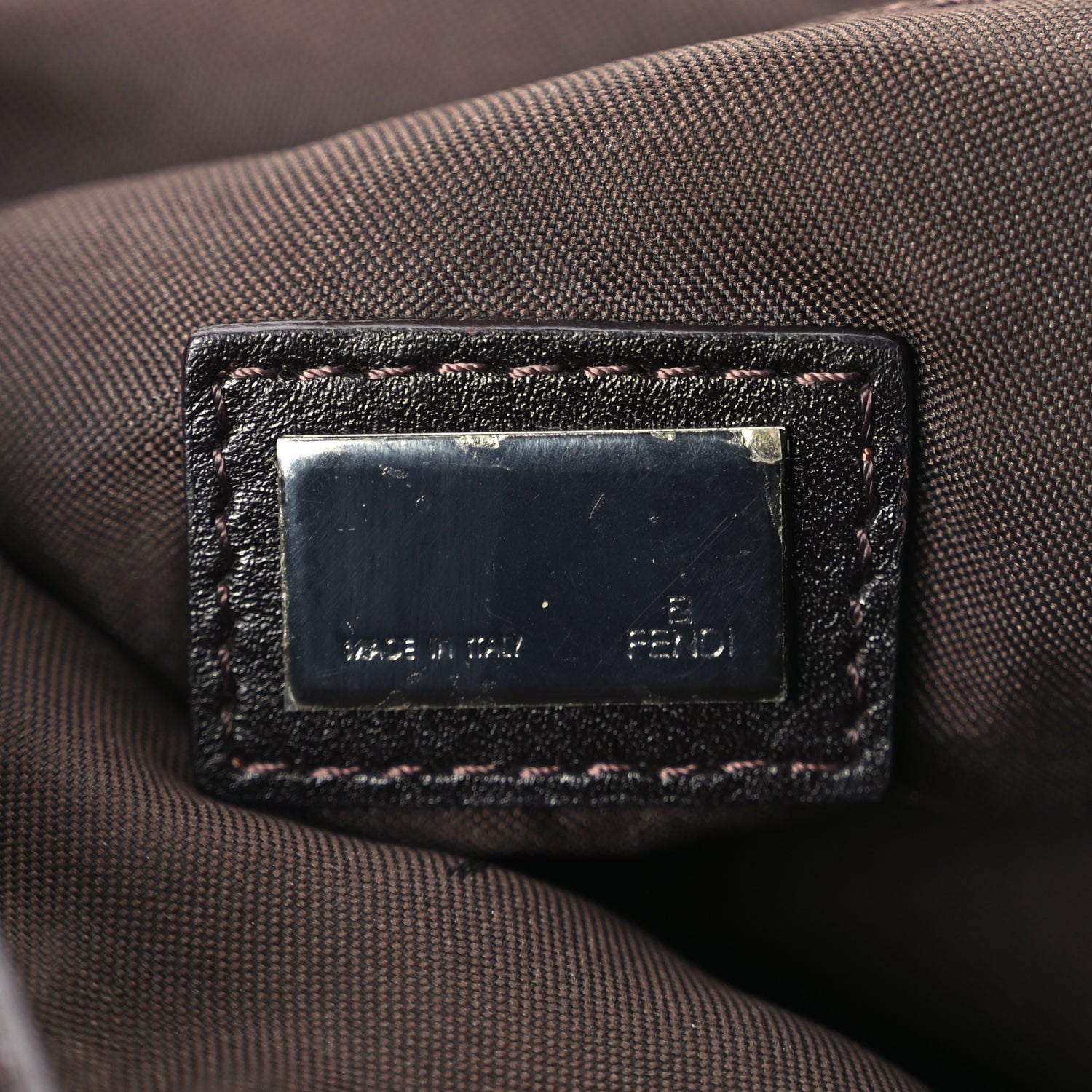 Fendi Zucchino Vitello Crossbody Brown 5 of 8