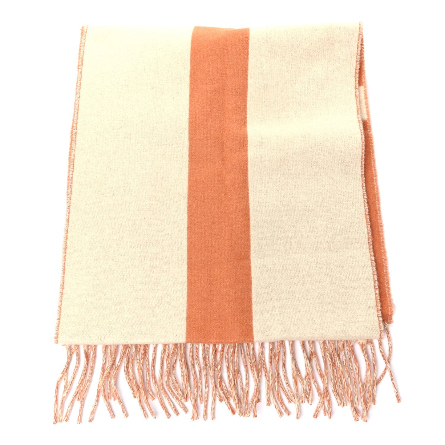 Cashmere Casaque Grand Mors Muffler Ivory