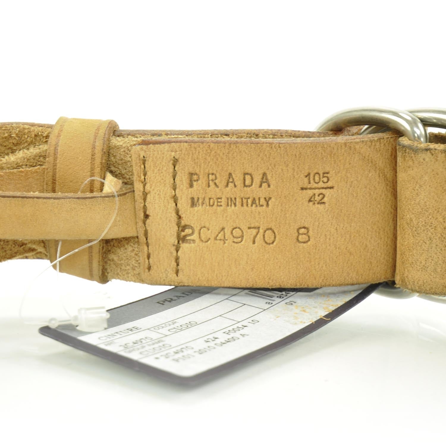 Prada Braided Leather Belt 100 42 5 of 6