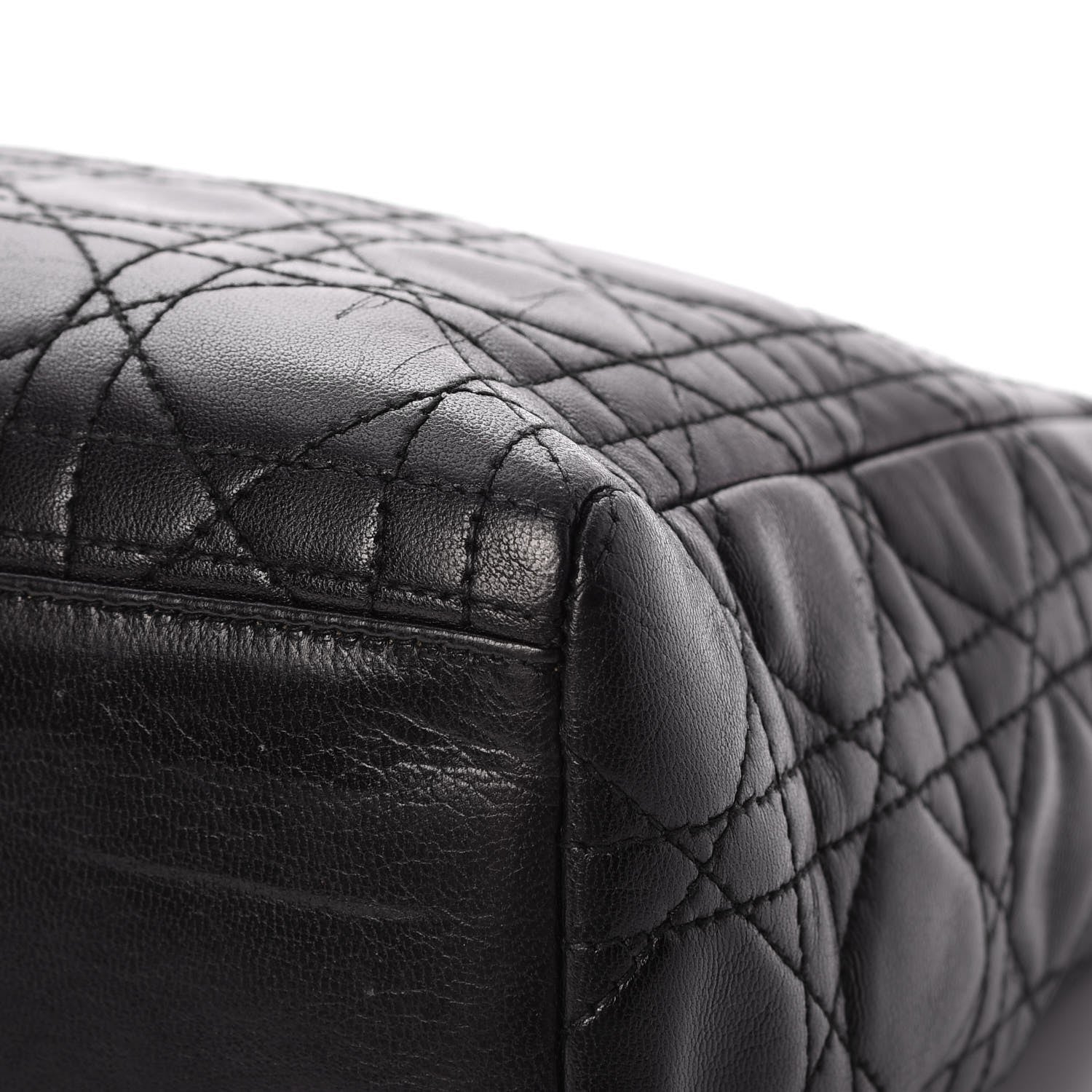 Christian Dior Lambskin Cannage Medium Lady Dior Black 20 of 20