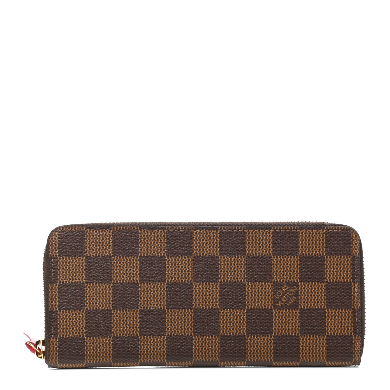 Louis Vuitton Damier Ebene Clemence Wallet Cherry 1 of 7