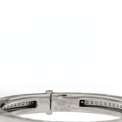 Bulgari 18K White Gold Diamond B.Zero1 Bangle Bracelet 3 of 5