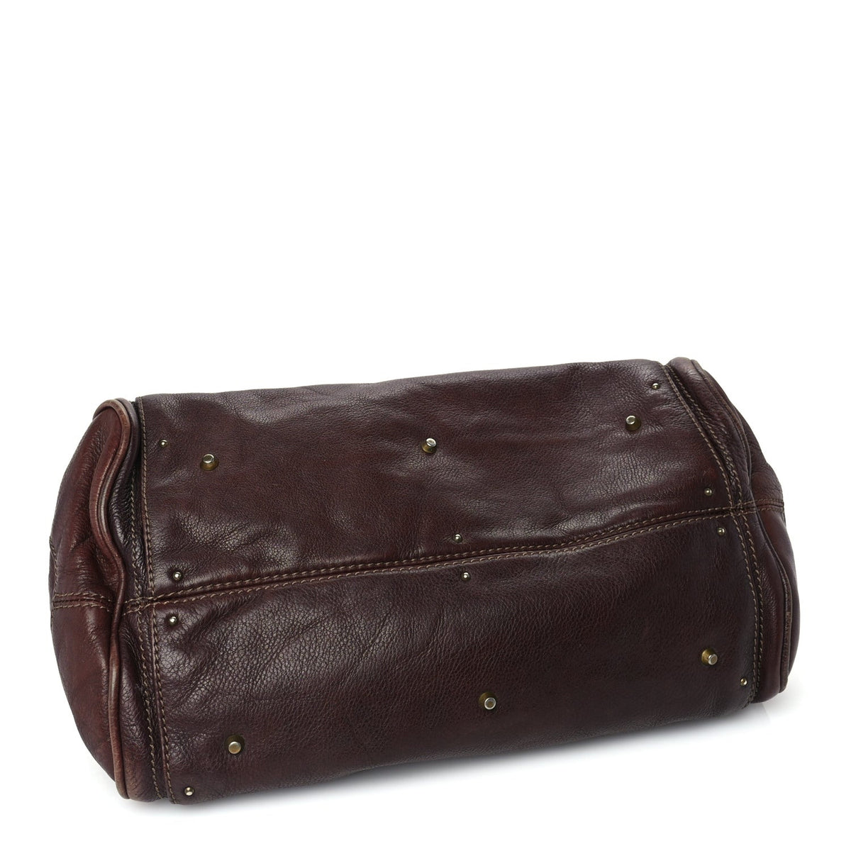 Calfskin Medium Paddington Satchel  Chocolate