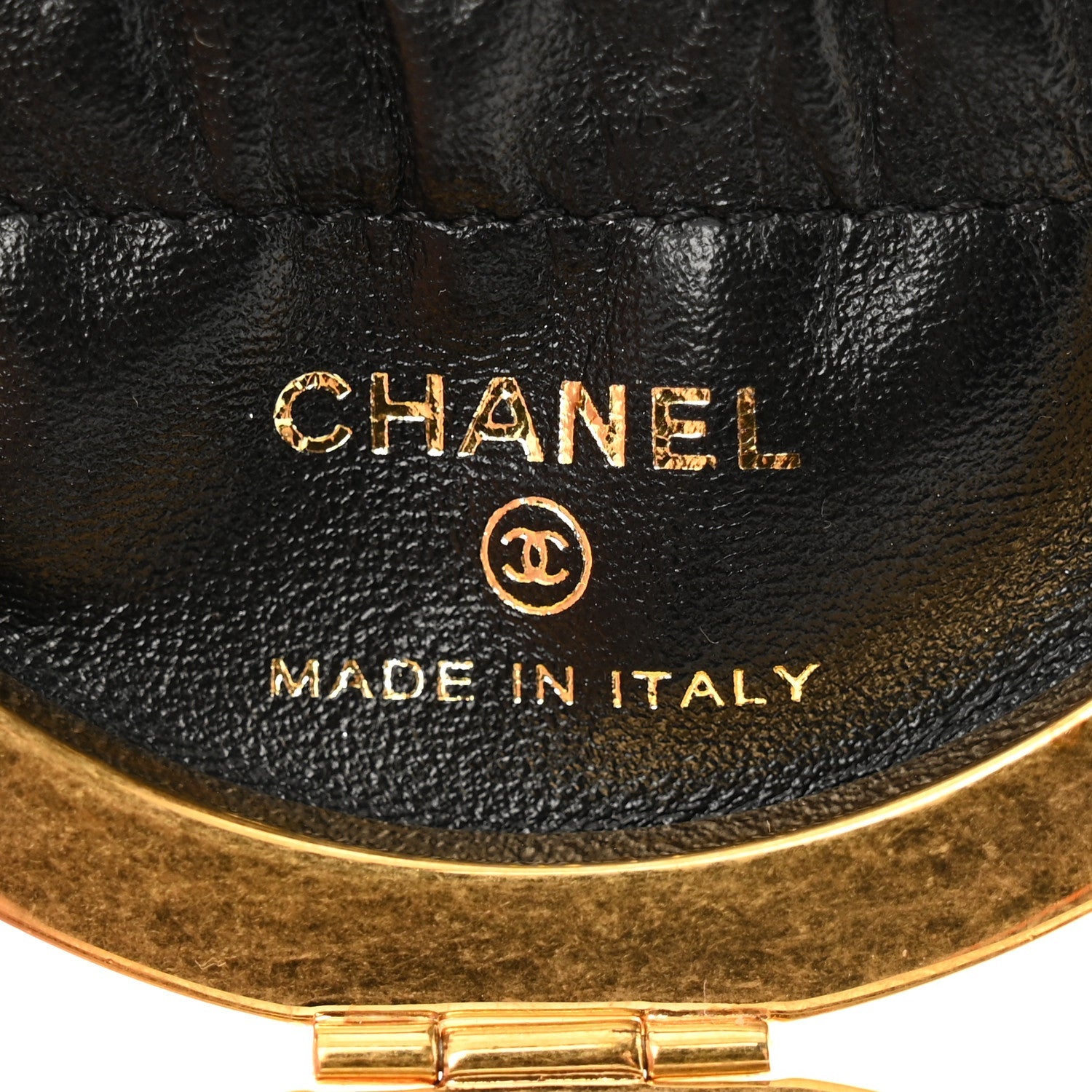 Chanel Lambskin Quilted Sphere Minaudiere Chain Clutch Black 6 of 7