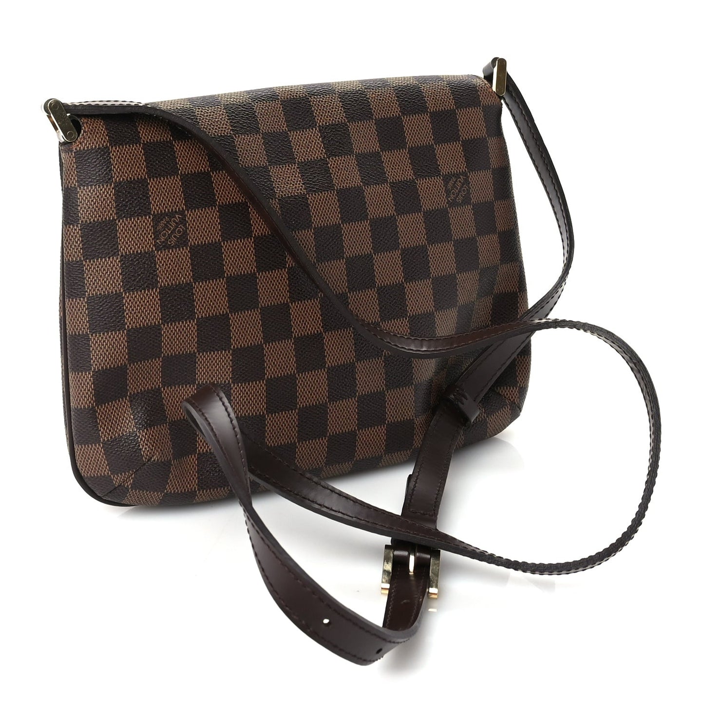 Damier Ebene Musette Tango Long Strap
