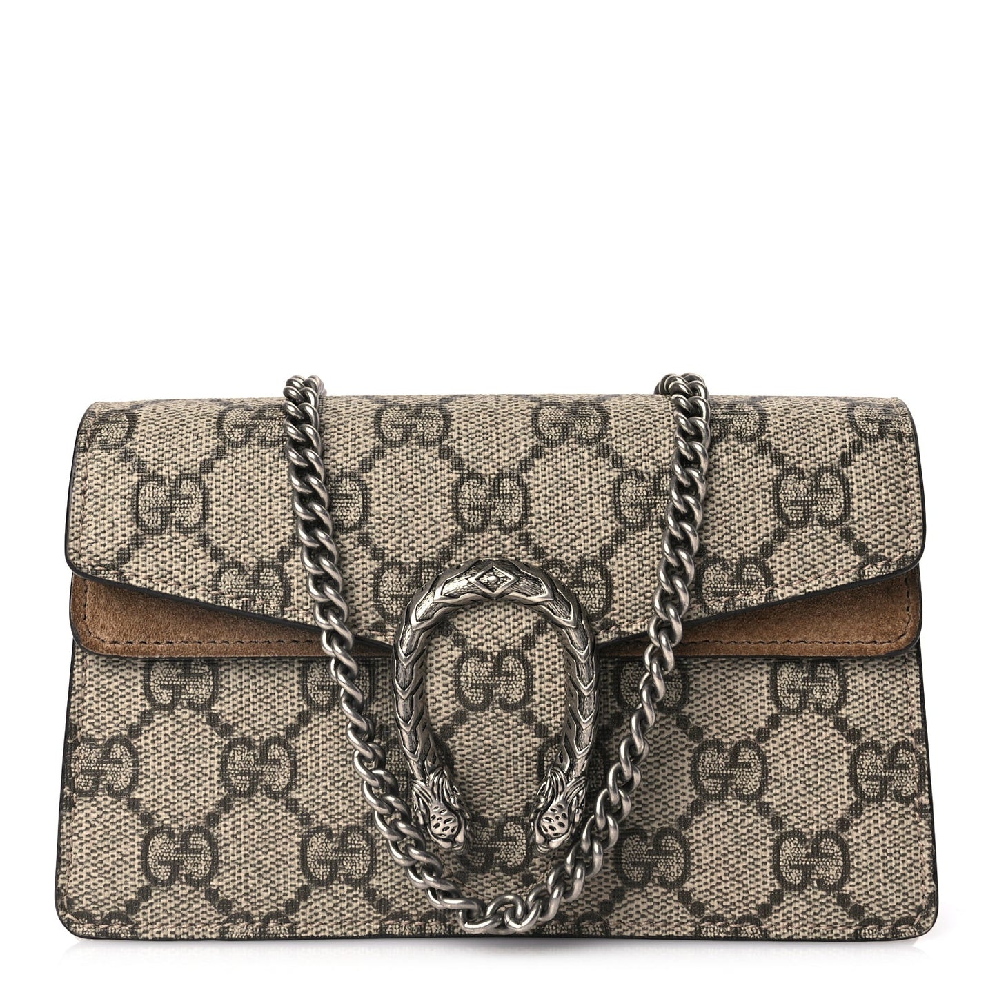GG Supreme Monogram Super Mini Dionysus Shoulder Bag Taupe