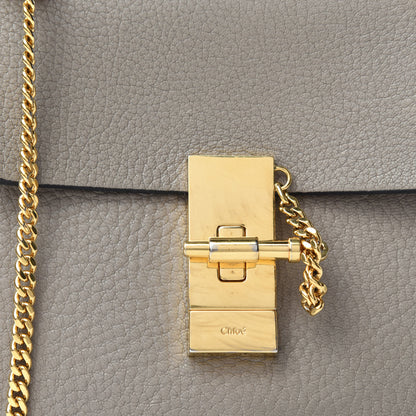 Chloe Grained Lambskin Mini Drew Shoulder Bag Motty Grey 9 of 9