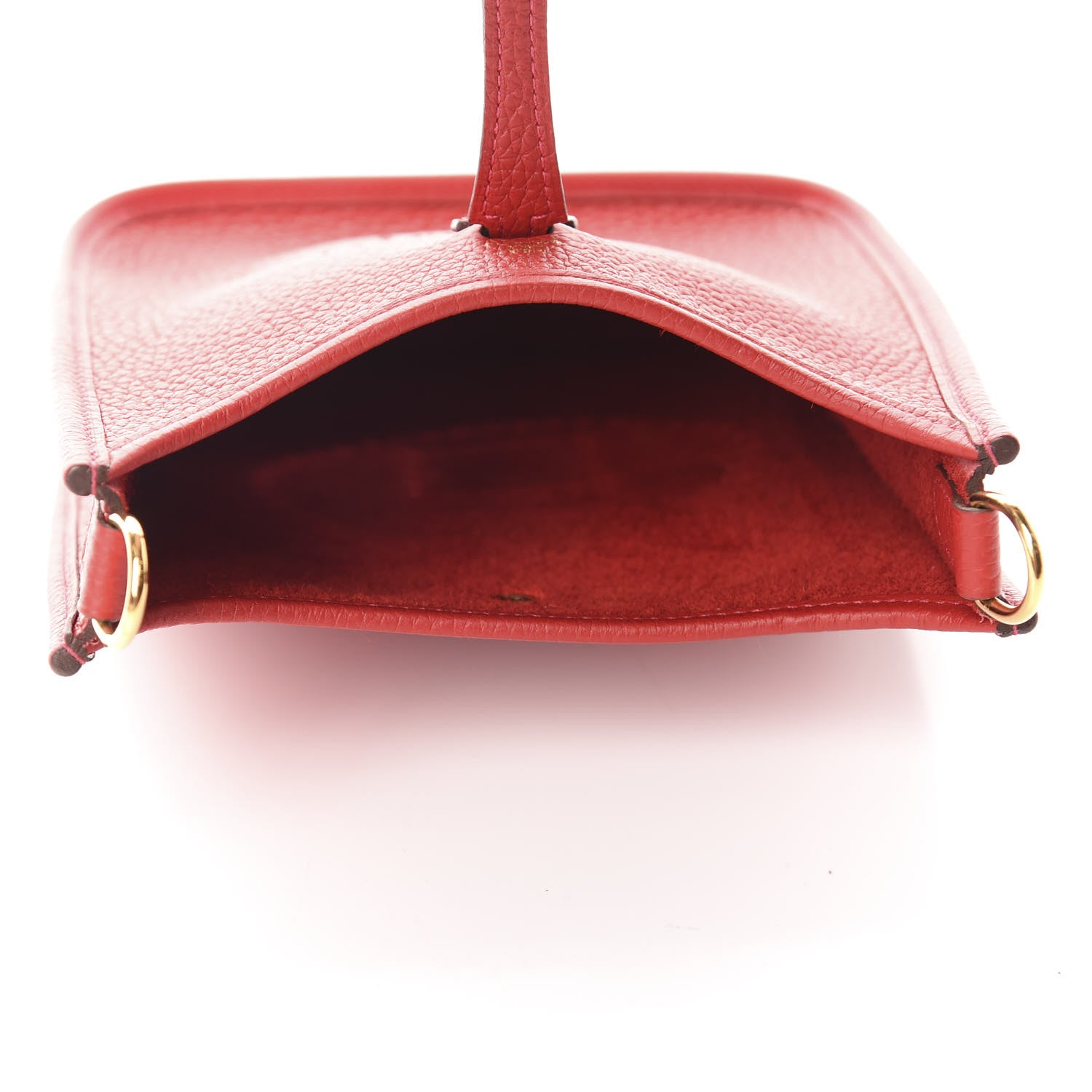 Hermes Taurillon Clemence Evelyne TPM Rouge Casaque 5 of 11