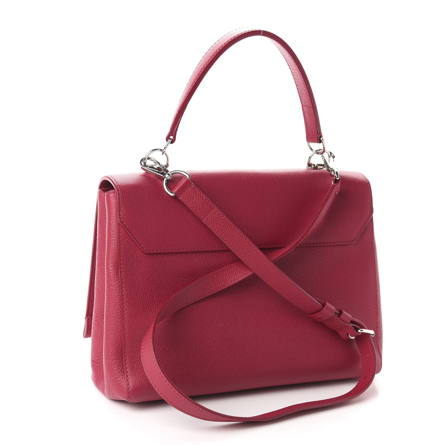 Louis Vuitton Soft Calfskin Lockme II Top Handle Dahlia 3 of 11