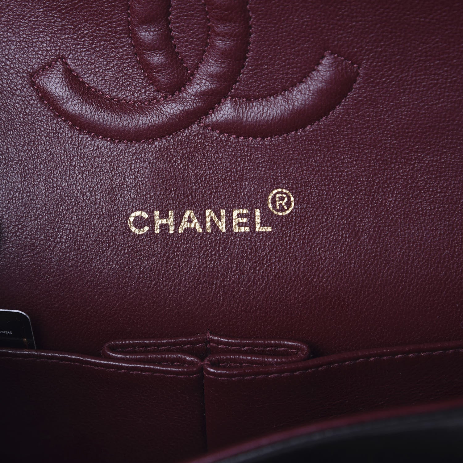 Chanel Lambskin Quilted Medium Double Flap Black 9 of 9