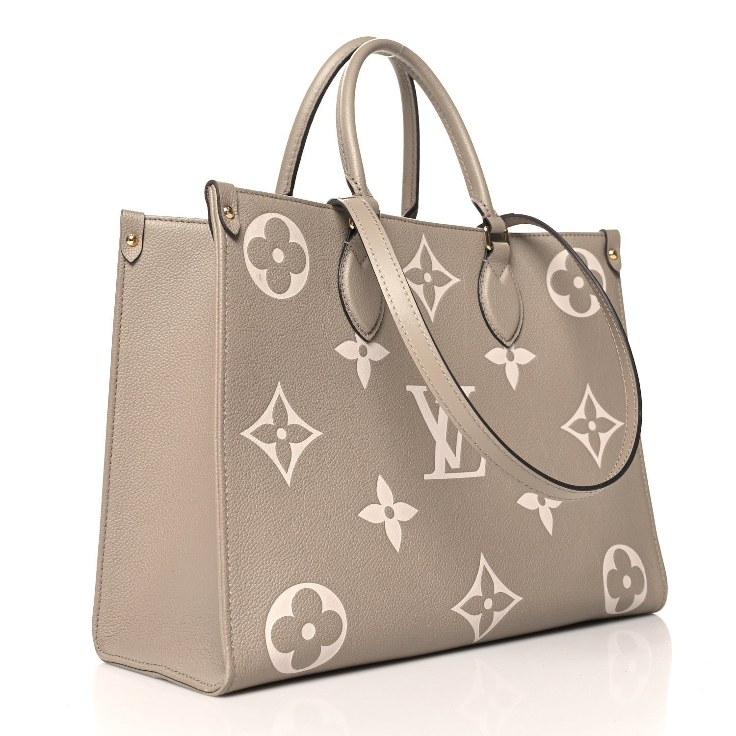 Louis Vuitton Empreinte Monogram Giant Onthego MM Tourterelle Creme 2 of 9