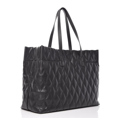 Givenchy Rubber Effect Canvas Quilted Duo Shopper Tote Black 4 of 11