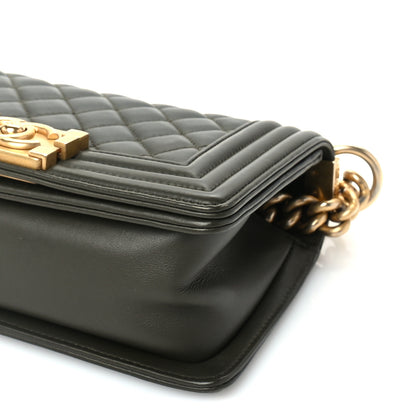 Chanel Calfskin Quilted Small Boy Flap Khaki 9 of 9