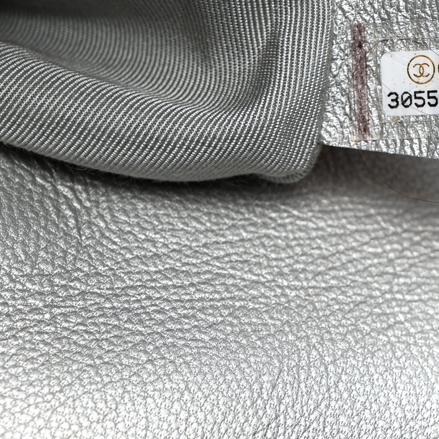 Chanel Metallic Goatskin Quilted Large Chanel 19 Flap Silver 7 of 12