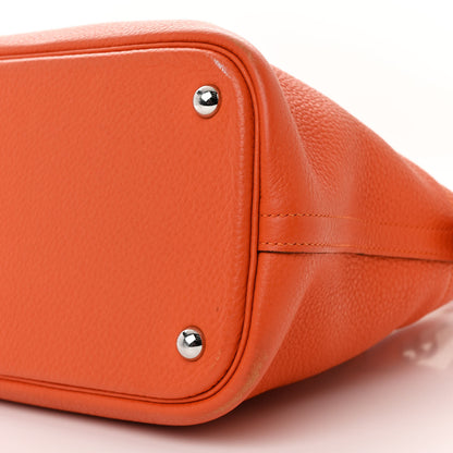 Hermes Taurillon Clemence Bolide 35 Orange Poppy 9 of 16