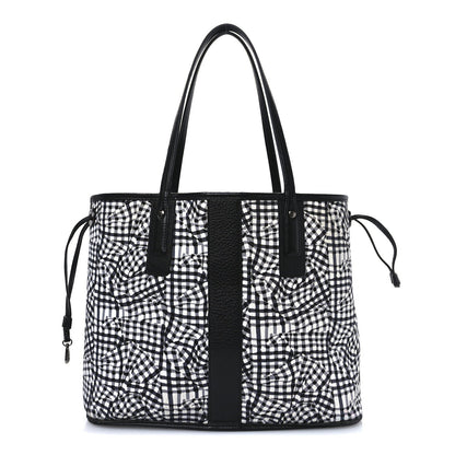 MCM Visetos Medium Liz Reversible Shopper Tote Black 3 of 7