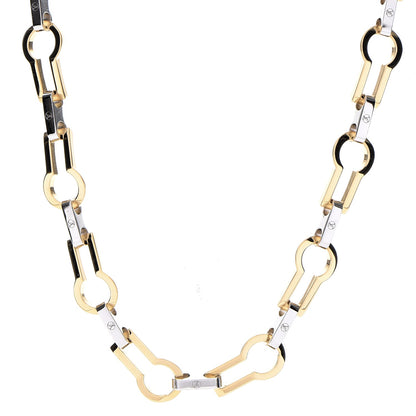 Louis Vuitton Serrure Chain Necklace Gold 1 of 6