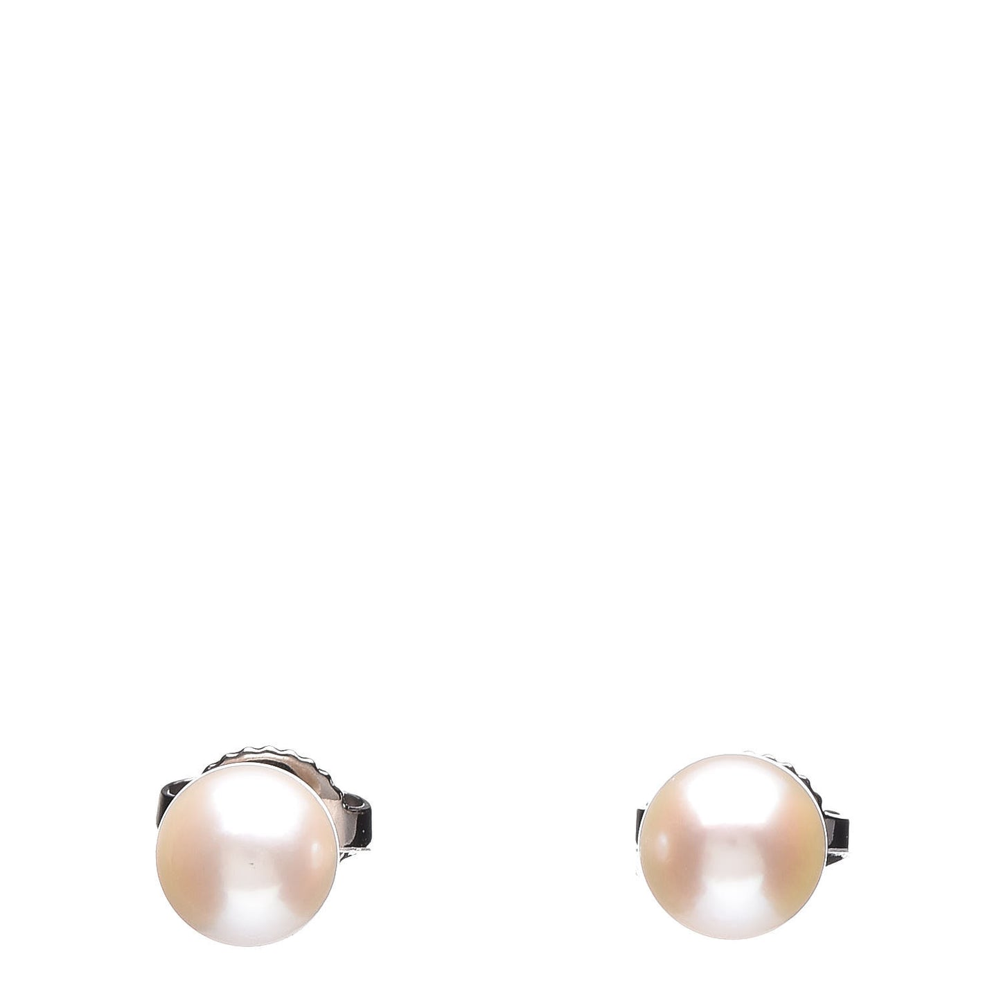 18K White Gold Akoya Pearl 6mm Earrings