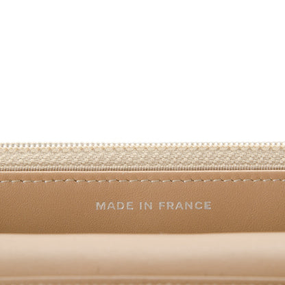 Chanel Patent Quilted Wallet On Chain WOC Beige 7 of 8